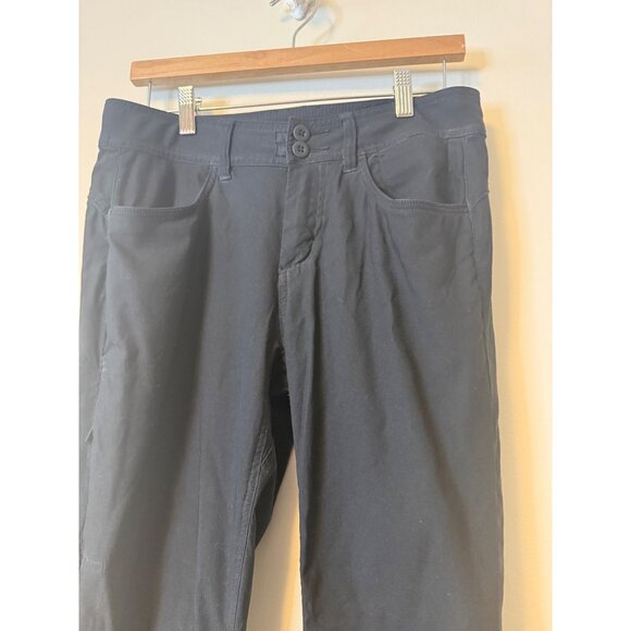 PrAna Halle Convertible Roll Up Pants Black Size 8/10 - Picture 8 of 12